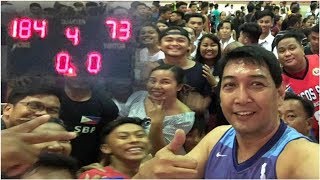 LOOK Allan Caidic hits 46 threepointers scores 142 in Ilocos fun game [upl. by Akcebar]