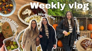 🎃 WEEKLY VLOG 🍂 Jesienna Warszawa cynamonki farma dynii wegańska WWA halloween jesienne zakupy [upl. by Jeffcott565]