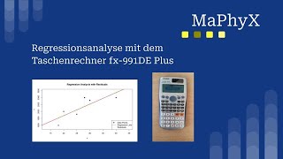 Regressionsgerade mit Taschenrechner Casio fx991 berechnen Korrelationskoeffizient nach Pearson [upl. by Nicolai]