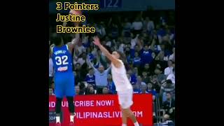 3 Pointer from Justine Brownlee gilaspilipinas gilasbasketball [upl. by Kcirderf]