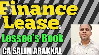 casalimarakkal Lease Accounting AS 19 LESSEES book in FINANCE LEASE [upl. by Meela]