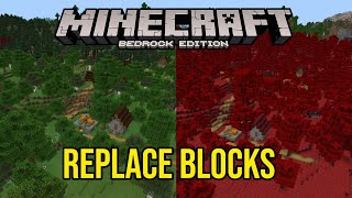 ALLE BLÖCKE in Minecraft mit COMMANDS ersetzen  Minecraft Bedrock Tutorial PS4XboxWin10PE [upl. by Animsaj557]