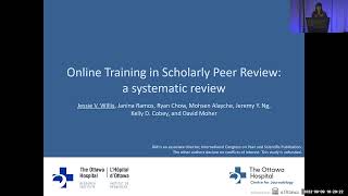 Online Training in Scholarly Peer Review A Systematic Review [upl. by Leggat595]