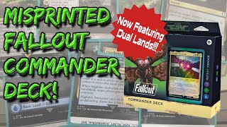 The Most MISPRINTED Commander Deck Ever  Fallout  Magic the Gathering  Miscut [upl. by Ahsertal]