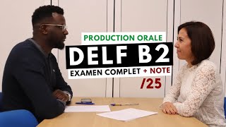 DELF B2 production orale  correction 25 points [upl. by Vevine139]