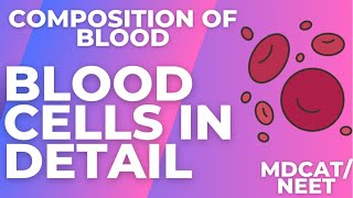 Blood cell L1  With Explanation and MCQS  Erythrocytes leukocytes platelets  MdcatNEET￼ [upl. by Esilrac]