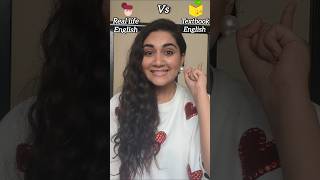 Textbook English vs Real life English l englishspeaking ytshorts [upl. by Ellis]