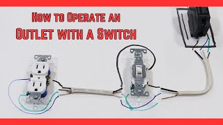 How to Wire a Circuit Where the Switch Controls the Power to an Outlet [upl. by Ecirtaemed]