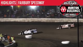 World of Outlaws Morton Building Late Models at Fairbury Speedway July 31 2021  HIGHLIGHTS [upl. by Atonsah]