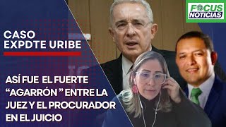 Así Fue El fuerte AGARRÓN De la JUEZ y PROCURADOR Durante AUDIENCIA de JUICIO de ÁLVARO URIBE Fo [upl. by Meagher]