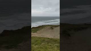 View over Lushington Beach Porthtowan Cornwall [upl. by Ecertal828]