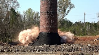 DEMOLITION  Wellington Mill Chimney [upl. by Azne456]