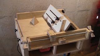 Homemade Table Saw Sledge  Part 4  Jig to build Tetrahedrons and Pyramids [upl. by Cagle]