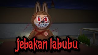 Mio was kidnapped by the ranger at the Lababubu statue  sakura school simulator [upl. by Mahgem]