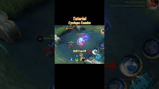 ✅Cyclops combo tutorial shorts mobilelegends [upl. by Ettenaej]