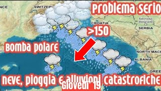 Attenzione Uragano Invernale in Arrivo Preparati a Neve Pioggia e Gelate Intense [upl. by Sidell]