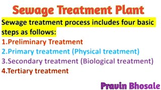 Sewage Treatment Plant  STP [upl. by Ayal]