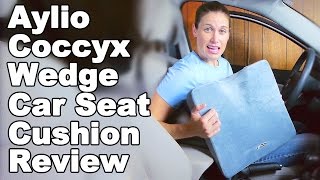 Aylio Coccyx Comfort Wedge Cushion for Car Seat Review  Ask Doctor Jo [upl. by Anirtek]