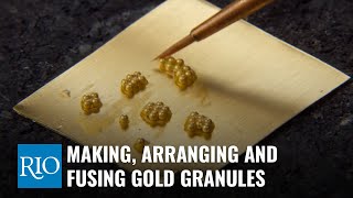 Making Arranging and Fusing Gold Granules [upl. by Horan]