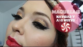 MAQUILLAJE PARA NAVIDAD  AÑO NUEVO [upl. by Doak]