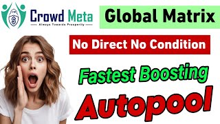 auto pool income plan  New mlm plan launch 2024  Crowd Meta plan  autopool plan [upl. by Flore]