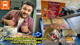 How to Order Delicious Food in Train at your Seat 🚂🔥  Railrestro  Indian Railways [upl. by Ekusoyr468]