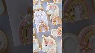 Magical Unicorn Cookie DECORATING Ideas3🦄🌈❤️ cooking cookiedecorating diy cake [upl. by Nahgem]