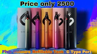 GSix Pod  Ctype Charging Port  Refillable Tanks  Order  03004609518  Cash on delivery [upl. by Cynthla]