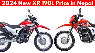 2024 NEW HONDA XR 190L PRICE IN NEPAL  GRAPHIC UPGRADES  TOP SPEED  MILEAGE [upl. by Akirej]