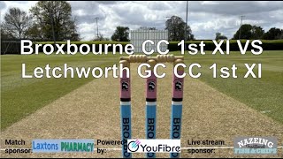 Broxbourne CC 1st XI VS Letchworth Garden City CC 1st XI [upl. by Charlet]