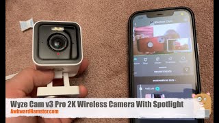 Wyze Cam v3 Pro 2K Wireless Camera With Spotlight [upl. by Yesnil]