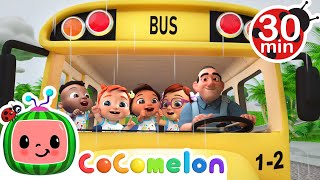 Every Wheels On The Bus Episode  CoComelon 🍉  Nursery Rhymes [upl. by Ardnac]