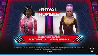 WWE 2K24 Penny proud THEPROUDFAMILY vs Melody FAIRYTAIL [upl. by Altman]