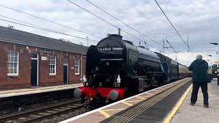 Peppercorn class A2 number 60532 blue Peter passing Grantham [upl. by Eelahc]