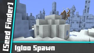 Igloo Ice Spikes Spawn  All biomes around Seed Finder 063 [upl. by Mullane826]