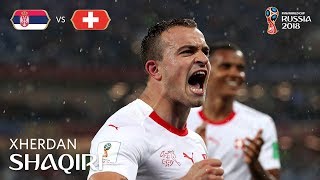 Xherdan SHAQIRI Goal  Serbia v Switzerland  MATCH 26 [upl. by Ihcego]