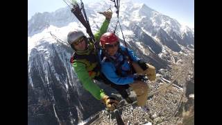 Chamonix paragliding in flight video trailer [upl. by Odab394]