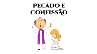 PECADO E CONFISSÃO  DESENHOS BÍBLICOS  CATEQUESE [upl. by Neyugn]