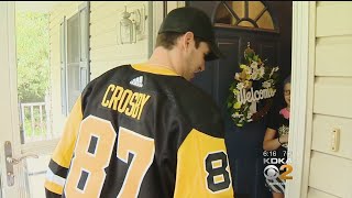 Crosby Delivers Tickets To Lucky Fans Home [upl. by Aurie189]