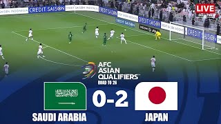 Saudi Arabia vs Japan  Asian Qualifiers 2026 World Cup Full Match [upl. by Immij]