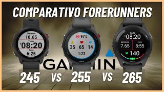 Comparativo Forerunner 245 vs Forerunner 255 vs Forerunner 265 Qual o melhor modelo [upl. by Veda]