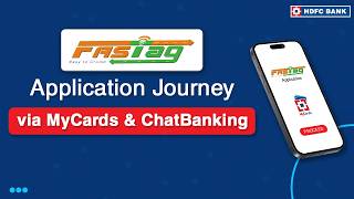 How To Apply for FASTag online via MyCards amp ChatBanking  HDFC Bank 2024 [upl. by Marje]