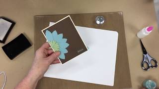 How to Make a Zen Lotus Flower Card  Sizzix [upl. by Assener585]