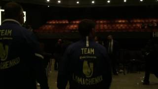 Lomachenko seconds after the walters fight gets amazing gift  esnews boxing [upl. by Enicnarf]