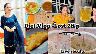 2kgs in 2days  How I Lost 2kg in 2 days  Diet Vlog Live Results😍 [upl. by Aimas]