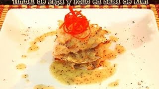 Timbal de Papa y Pollo en Salsa de Kiwi en Tu Cocina quotRicas Recetasquot  Canal Cosmovision [upl. by Ribak]