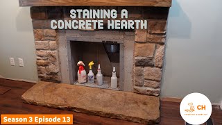 DIY Concrete Hearth Fireplace Amateur Part 2 [upl. by Notnroht]