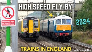 Trains at Speed Steam Diesel amp Electric in England 2024 [upl. by Clement]