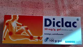 UNGUENT DICLAC GEL SUBSTANTA ACTIVA DICLOFENAC SODIC [upl. by Nadnarb]