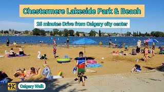 Chestermere Lakeside Park amp Beach  Only 25 minutes drive from Calgary city center calgary canada [upl. by Timon139]